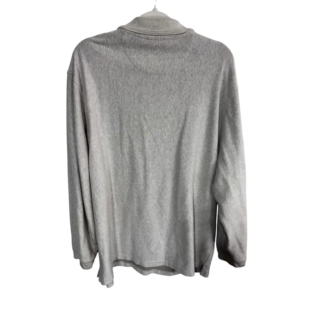 Haggar XXL Beige Polo Shirt Men's Long Sleeve Argyle‎ Casual